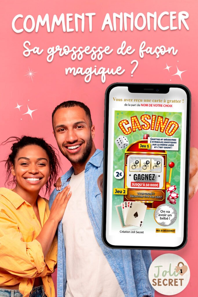 comment annoncer sa grossesse de façon magique ? grâce à nos cartes à gratter numérique personnalisable