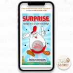 Annonce grossesse carte à gratter numérique – L'Œuf Surprise ! idéal pour annoncer votre grossesse de façon originale et rapide à tout votre entourage