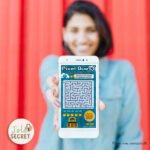 Jeu virtuel interactif personnalisable demande parrain marraine, annonce je suis enceinte. Partagez facilement par mail, téléphone, messager, WhatsApp