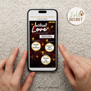 carte à gratter digitale pour pimenter sa vie de couple. Jeu numérique à gratter avec le doigt. Envoi SMS, mail ...