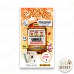 Carte à gratter numérique thème Casino – annonce digitale personnalisée
