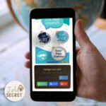 Galerie : Carte à gratter annonce Tonton/Papy (versions grattée et non grattée) partage réseaux sociaux