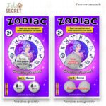 Galerie de la Carte à gratter sur téléphone Zodiaque (versions grattée et non grattée).