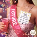 Carte les 9 défis de la mariée, idéal pour un enterrement de vie de jeune fille. A offrir à la future mariée