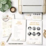 Kit de jeux baby shower à imprimer en cours d’impression à domicile, produit numérique à télécharger immédiatement.